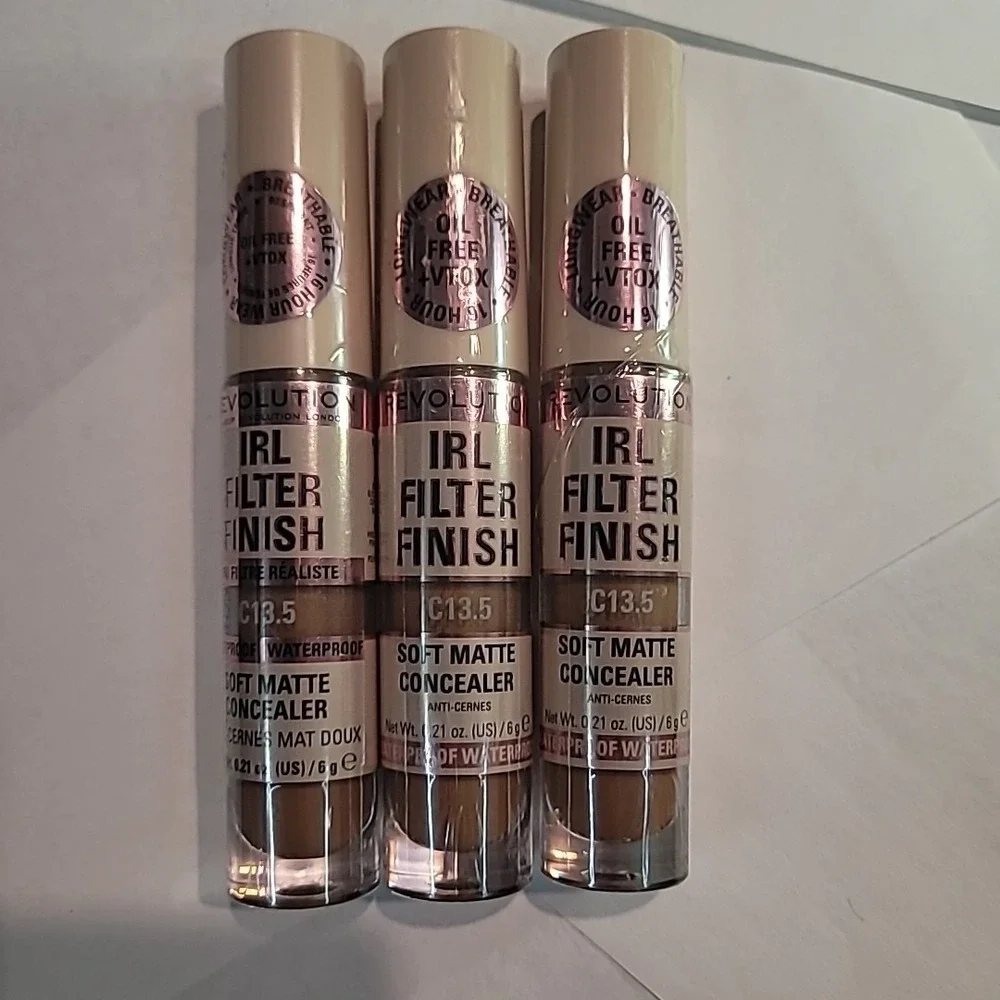 Lot of 3‎ | Revolution IRL Filter Finish Soft Matte Concealer (0.21oz/6g) C13.5